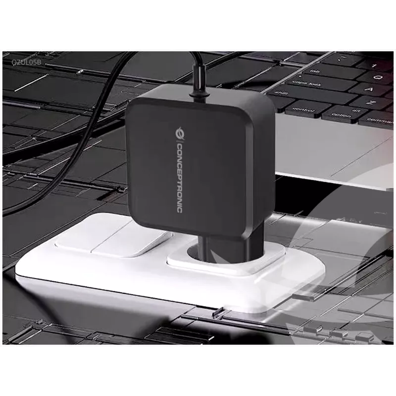 Conceptronic OZUL05BE mobiles Ladegerät Universal Schwarz AC Indoor