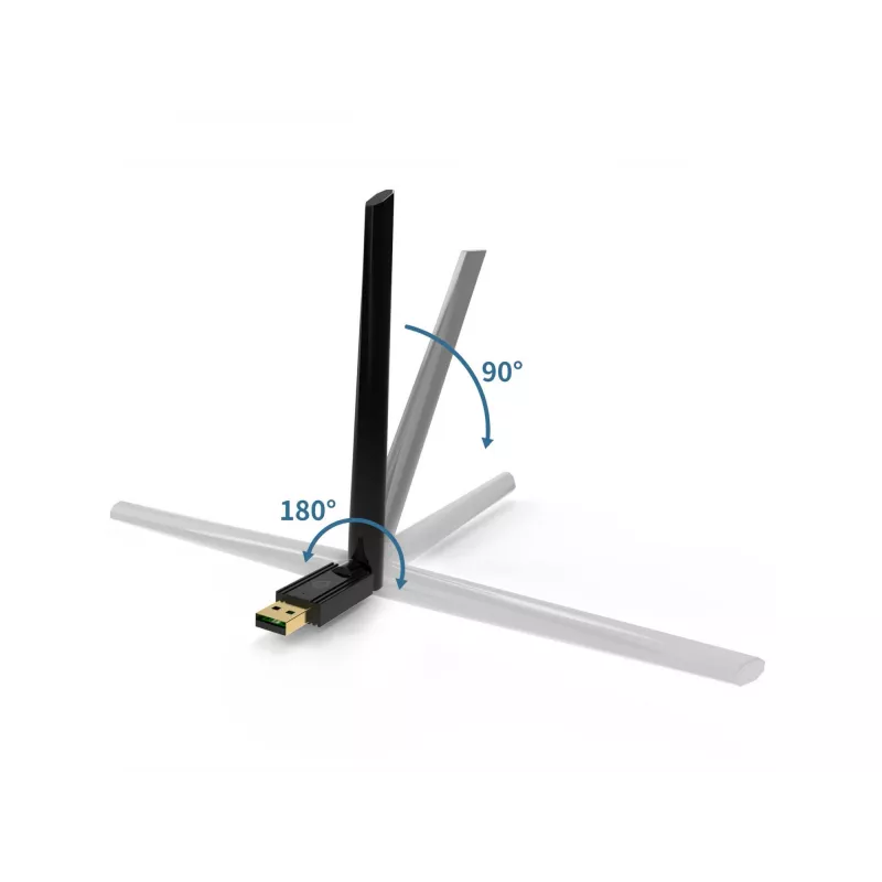 Conceptronic ABBY17B Long Range Bluetooth 5.3 USB Adapter, externe Antenne