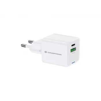 Conceptronic 2-Port 20W GaN USB PD Ladegerät, USB-C x 1, USB-A x 1 ALTHEA15W