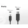 Conceptronic 2-Port 20W GaN USB PD Ladegerät, USB-C x 1, USB-A x 1, QC 3.0, PPS