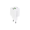 Conceptronic 2-Port 33W GaN USB PD Ladegerät mit 3-in-1 Ladekabel, USB-C x 1, USB-A x 1, QC 3.0, PPS