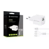 Conceptronic 2-Port 33W GaN USB PD Ladegerät mit 3-in-1 Ladekabel, USB-C x 1, USB-A x 1, QC 3.0, PPS