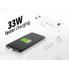 Conceptronic 2-Port 33W GaN USB PD Ladegerät mit 3-in-1 Ladekabel, USB-C x 1, USB-A x 1, QC 3.0, PPS