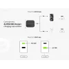 Conceptronic 2-Port 33W GaN USB PD Ladegerät mit 3-in-1 Ladekabel, USB-C x 1, USB-A x 1, QC 3.0, PPS