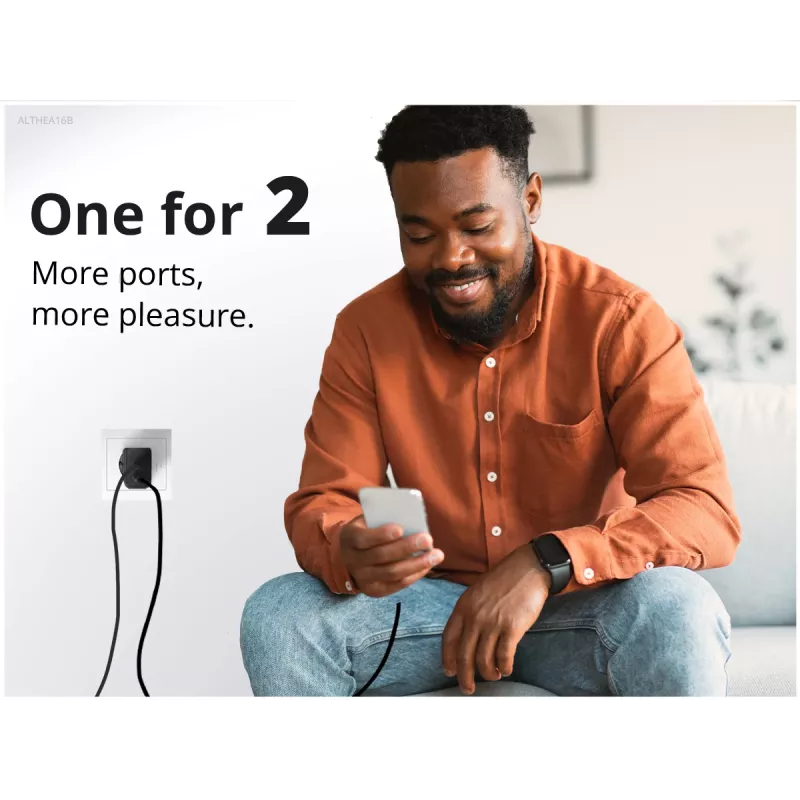 Conceptronic 2-Port 33W GaN USB PD Ladegerät mit 3-in-1 Ladekabel, USB-C x 1, USB-A x 1, QC 3.0, PPS