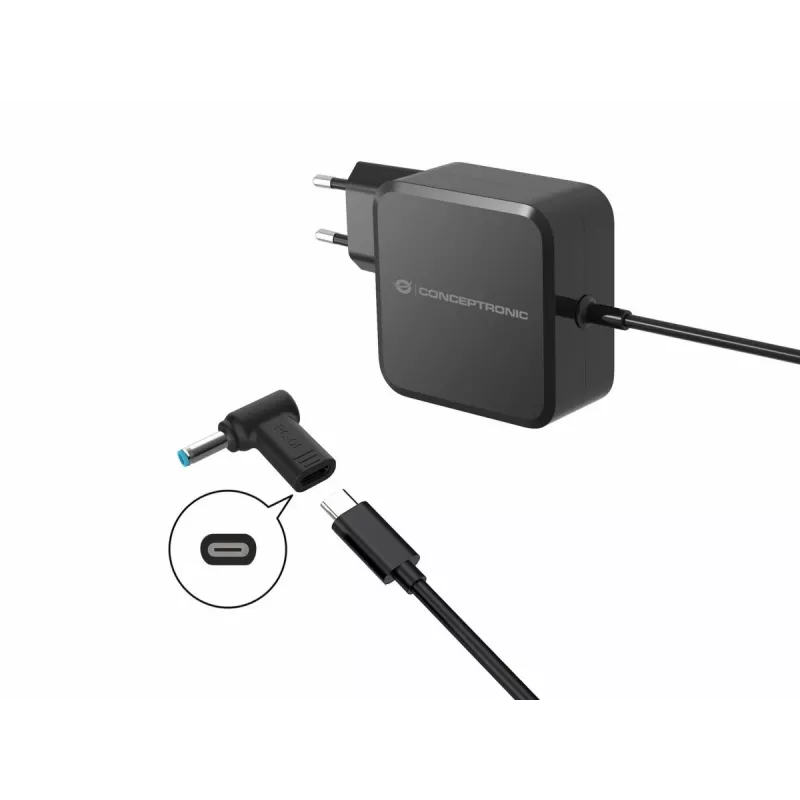 Conceptronic ABBY15PC01 DC-auf-USB-C-Adapter, HP 4,5x3,0 mm, 18-20V
