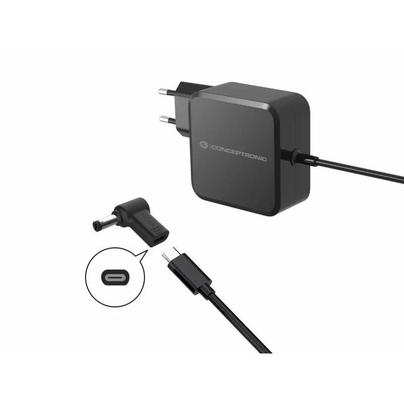 Conceptronic ABBY15PC03 DC-auf-USB-C-Adapter, Acer/Universal 5,5x1,7mm, 18-20V