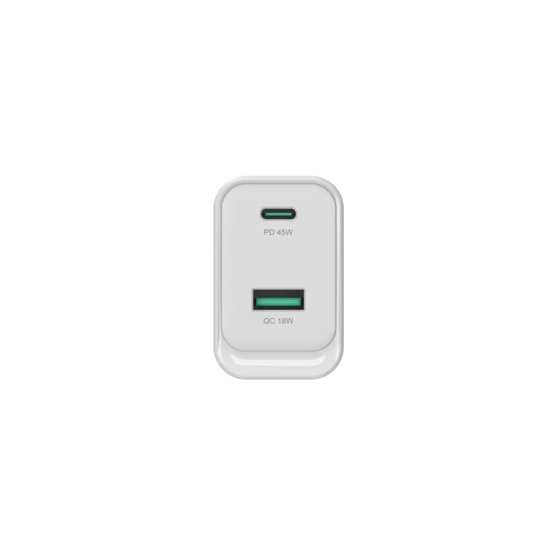 Conceptronic ALTHEA20W45 2-Port 45W GaN USB PD Ladegerät, USB-C x 1, USB-A x 1, QC 3.0, PPS, PD 3.0