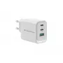 Conceptronic ALTHEA21W65 3-Port 65W GaN USB PD Ladegerät, USB-C x 2, USB-A x 1, QC 3.0, PPS, PD 3.0