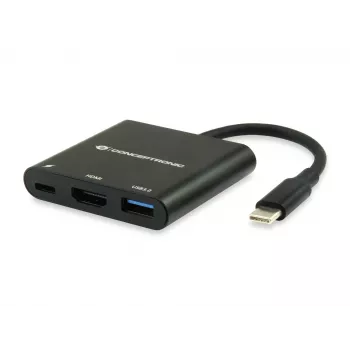 Conceptronic DONN01B Laptop-Dock/Port-Replikator USB 3.2 Gen 1 (3.1 Gen 1) Typ-C Schwarz
