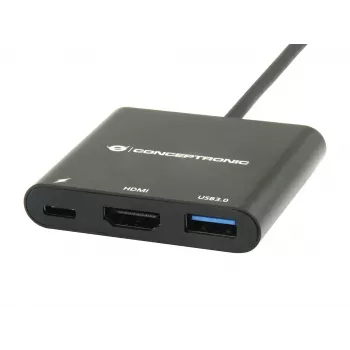 Conceptronic DONN01B Laptop-Dock/Port-Replikator USB 3.2 Gen 1 (3.1 Gen 1) Typ-C Schwarz