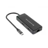 Conceptronic DONN14G Laptop-Dock/Port-Replikator Kabelgebunden USB 3.2 Gen 1 (3.1 Gen 1) Type-C Grau