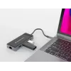 Conceptronic DONN14G Laptop-Dock/Port-Replikator Kabelgebunden USB 3.2 Gen 1 (3.1 Gen 1) Type-C Grau