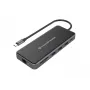 Conceptronic DONN15G Laptop-Dock/Port-Replikator Kabelgebunden USB 3.2 Gen 1 (3.1 Gen 1) Typ-C Grau