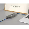 Conceptronic DONN15G Laptop-Dock/Port-Replikator Kabelgebunden USB 3.2 Gen 1 (3.1 Gen 1) Typ-C Grau