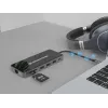 Conceptronic DONN15G Laptop-Dock/Port-Replikator Kabelgebunden USB 3.2 Gen 1 (3.1 Gen 1) Typ-C Grau