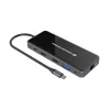 Conceptronic DONN15G Laptop-Dock/Port-Replikator Kabelgebunden USB 3.2 Gen 1 (3.1 Gen 1) Typ-C Grau