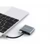 Conceptronic DONN16G Kabelgebunden USB 3.2 Gen 1 Typ-C Grau 100W 4K Ultra HD