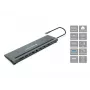 Conceptronic DONN17G Laptop-Dockingstation/Port-Replikator Kabelgebunden USB 3.2 Gen 1 (3.1 Gen 1) Type-C Grau