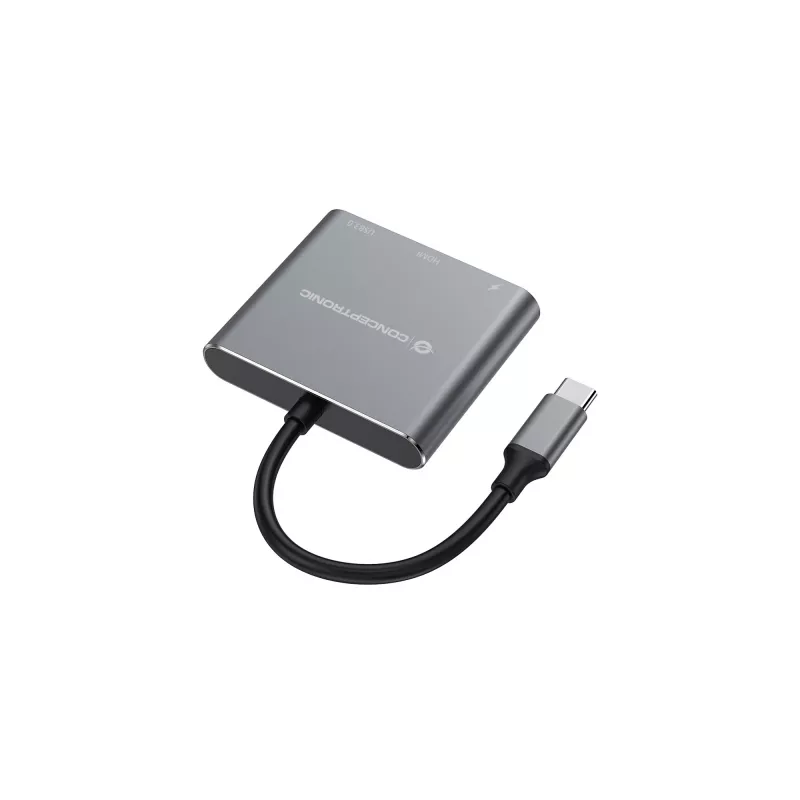 Conceptronic DONN18G 3-in-1 USB 3.2 Gen 1 Docking-Station, HDMI, USB 3.0, 100W USB PD