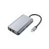 Conceptronic DONN21G Laptop-Dockingstation/Port-Replikator Kabelgebunden USB 3.2 Gen 1 (3.1 Gen 1) Typ-C Grau