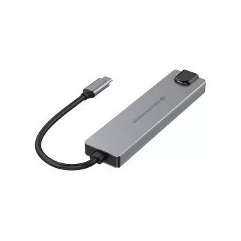 Conceptronic DONN29G 6-in-1 USB 3.2 Gen 2 Dockingstation, 4K60Hz HDMI, USB-A 10Gbps x 2, USB-C 10Gbps, GbE LAN, 140W USB PD 3.1