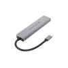 6-in-1 USB 3.2 Gen 1 Dockingstation CONCEPTRONIC DONN33G HDMI, 2×USB-A 5Gbps, 2×USB-C 5Gbps, 100W USB PD, Silber