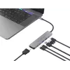 6-in-1 USB 3.2 Gen 1 Dockingstation CONCEPTRONIC DONN33G HDMI, 2×USB-A 5Gbps, 2×USB-C 5Gbps, 100W USB PD, Silber