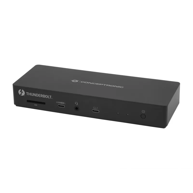 Conceptronic DONN30B 13-in-1 Thunderbolt 4 Docking Station, Kabelgebunden, Thunderbolt 4, 96 W, 3,5 mm, 10,100,1000,2000,2500 Mbit/s, IEEE 802.3bz