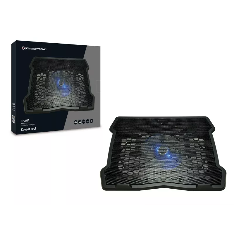 Conceptronic THANA05B Laptop-Kühlpad 39,6 cm (15,6 Zoll) Schwarz