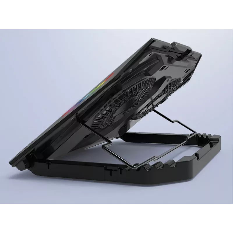 Conceptronic THYIA ERGO 2-Lüfter Gaming-Laptop-Kühlständer, 43,2 cm (17 Zoll), 2 St., Tasten, Schwarz, Blau, Grün, Rot, China