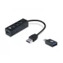 USB Hub Conceptronic HUBBIES 4-Port USB 3.0 Hub mit USB-C OTG Adapter