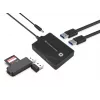 Conceptronic HUBBIES 4-Port USB 3.0/2.0 Hub, 90 cm Kabel, USB 3.2 Gen 1 (3.1 Gen 1) Typ-A, Schwarz, USB 2.0, USB 3.2 Gen 1 (3.1 Gen 1) Typ-A, China, 87 mm, 55 mm