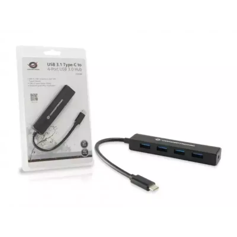 Conceptronic USB 3.1 Type-C auf 4-Port USB 3.0 Hub