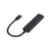 Conceptronic HUBBIES 4-Port USB 3.0 Hub, 2 USB-C- und 2 USB-A-Anschlüsse, Aluminiumgehäuse, USB-C-Stecker