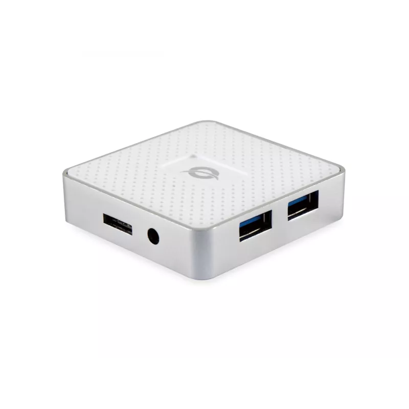 Conceptronic HUBBIES03W Schnittstellen-Hub USB 3.2 Gen 1 (3.1 Gen 1) Micro-B 5000 Mbit/s Weiß