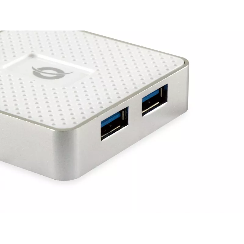 Conceptronic HUBBIES03W Schnittstellen-Hub USB 3.2 Gen 1 (3.1 Gen 1) Micro-B 5000 Mbit/s Weiß