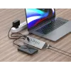 Conceptronic HUBBIES18G 10-in-1 60W USB 3.0 Hub-Charger-Kombination, 2-in-1 USB-C-USB-A-Kabel, USB 3.2 Gen 1