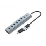 Conceptronic HUBBIES21G 7-Port USB 3.0 Hub, 5 Gbit/s, USB-A x 7