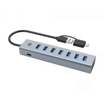 Conceptronic HUBBIES21G 7-Port USB 3.0 Hub, 5 Gbit/s, USB-A x 7