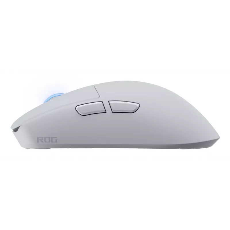 Gaming-Maus ASUS ROG Harpe II Ace, rechtshändig, optisch 42.000 DPI, RF Wireless + Bluetooth + USB Typ-A, 5 Tasten, weiß