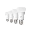 Smart-Birne Philips A60 E27, Bluetooth/Zigbee, 6 W, 810 lm, weiß, 4er-Pack