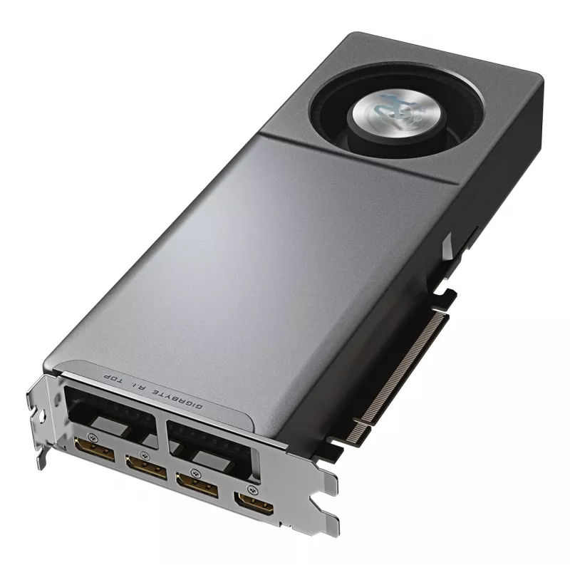 GIGABYTE Radeon AI PRO R9700 AI TOP 32G Grafikkarte – 32 GB GDDR6, 256 Bit, PCI-E 5.0, 2920 MHz Core-Takt, 3 x DP, 1 x HDMI, GV-R9700AI TOP-32GD