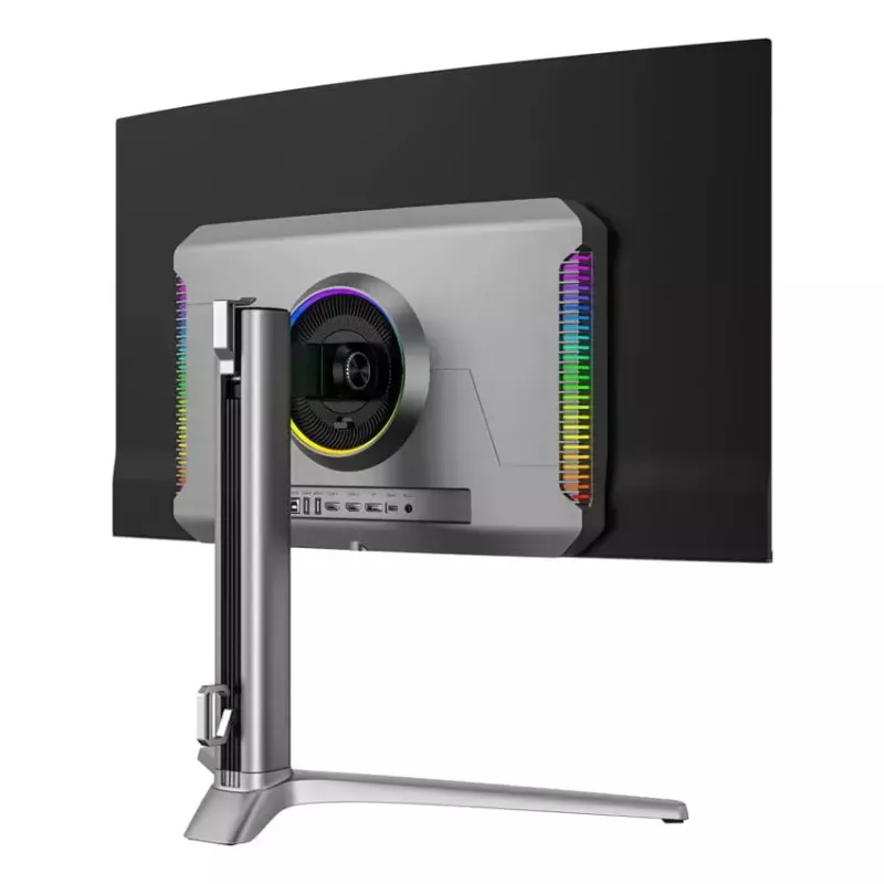 LC-Power LC-M32UCO 31,5 Zoll QD-OLED 4K Ultra HD Curved-Monitor, 3840×2160, 0,03 ms, 450 cd/m², USB-Hub, Lautsprecher, VESA, höhenverstellbar