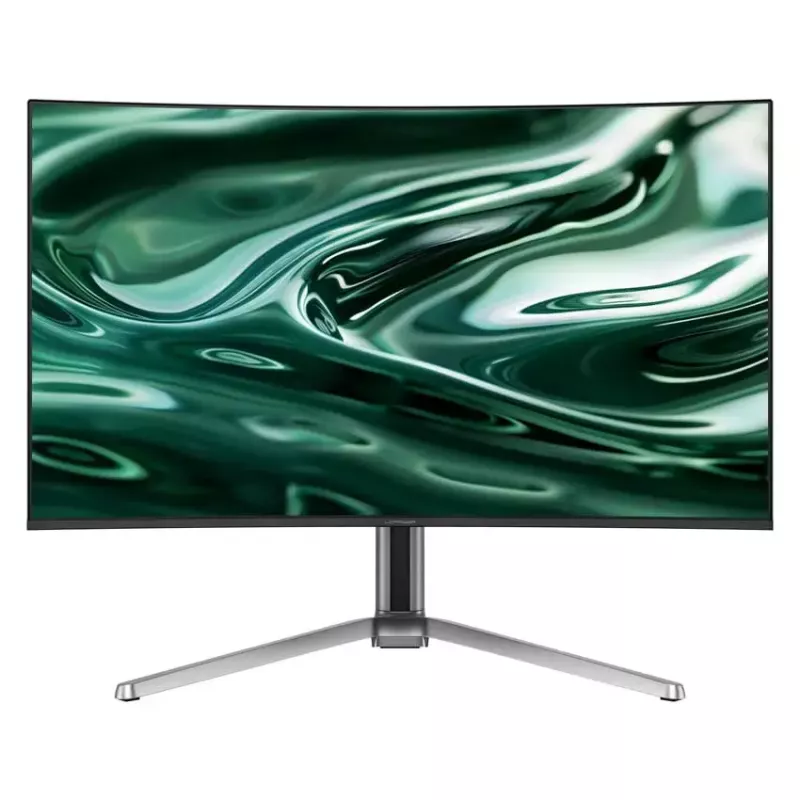 LC-Power LC-M32UCO 31,5 Zoll QD-OLED 4K Ultra HD Curved-Monitor, 3840×2160, 0,03 ms, 450 cd/m², USB-Hub, Lautsprecher, VESA, höhenverstellbar
