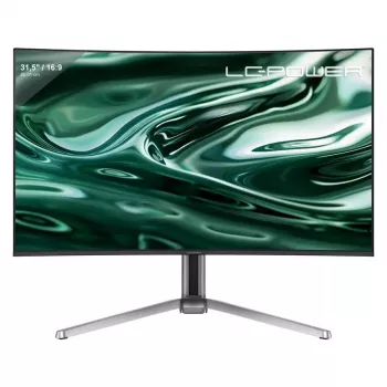 LC-Power LC-M32UCO 31,5 Zoll QD-OLED 4K Ultra HD Curved-Monitor, 3840×2160, 0,03 ms, 450 cd/m², USB-Hub, Lautsprecher, VESA, höhenverstellbar