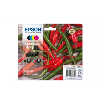 Epson 503XL Tintenpatrone 4 Stück Original Hohe (XL) Reichweite Schwarz, Cyan, Magenta, Gelb