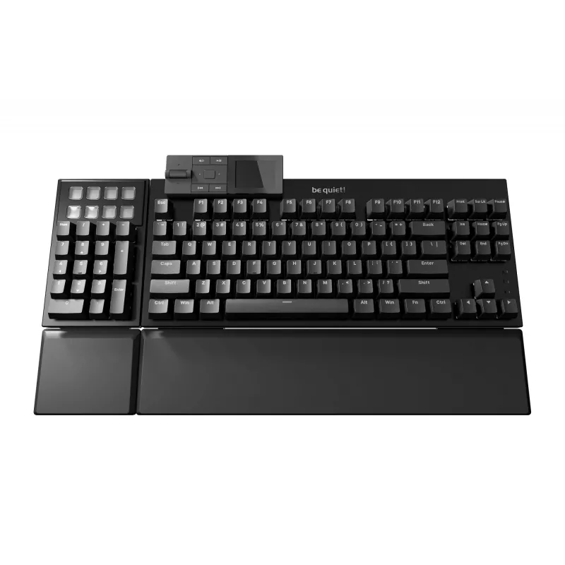 be quiet! Dark Mount Silent Linear DE ISO Tastatur Gaming USB QWERTZ Deutsch Schwarz