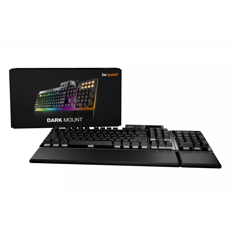 be quiet! Dark Mount Silent Linear DE ISO Tastatur Gaming USB QWERTZ Deutsch Schwarz