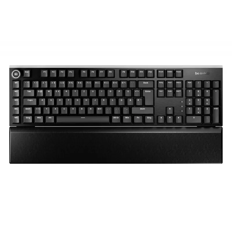 be quiet! Light Mount Silent Tactile DE ISO Tastatur Gaming USB QWERTZ Deutsch Schwarz